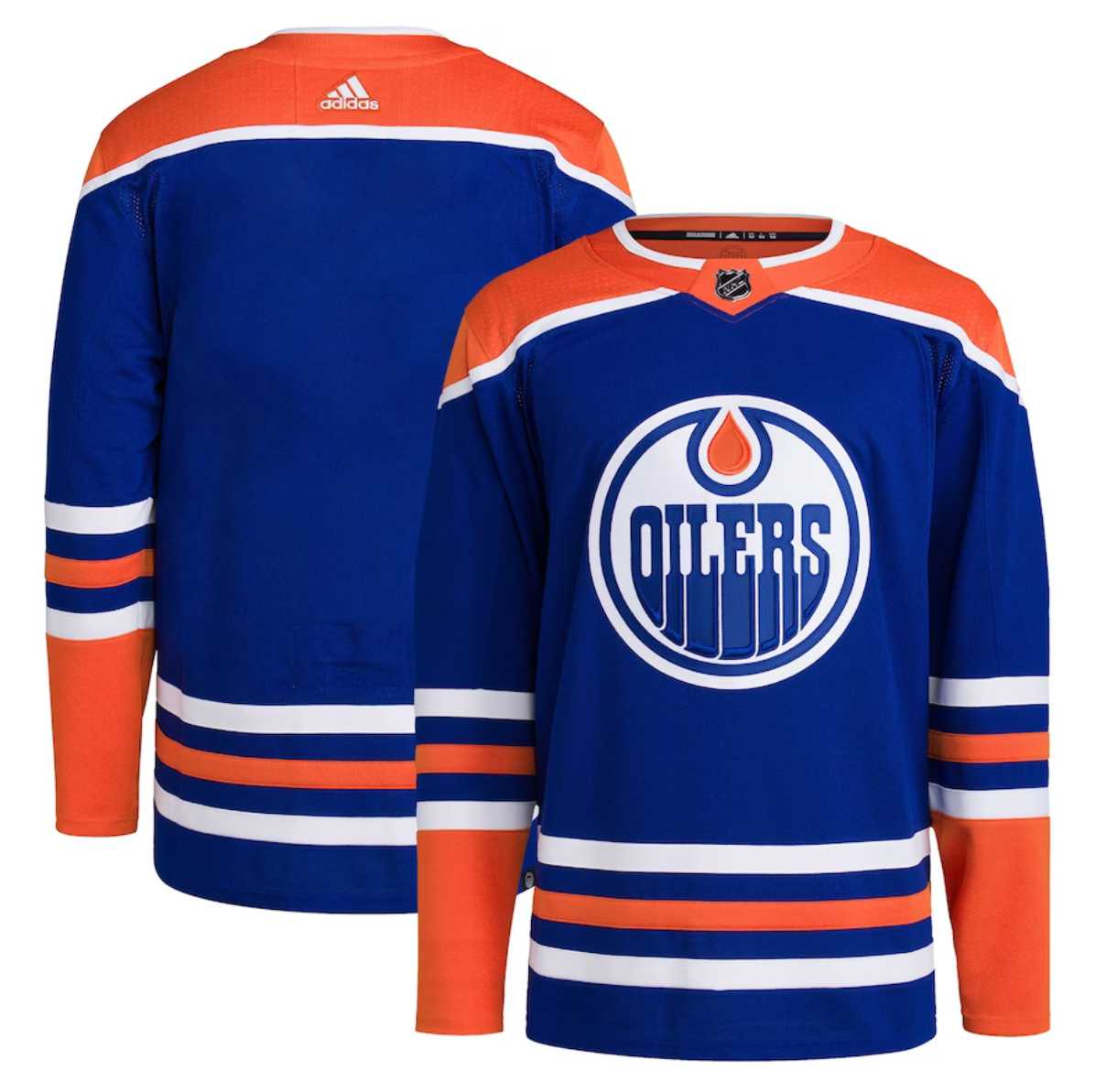 Men%27s Edmonton Oilers Blank Royal Stitched Jersey Dzhi